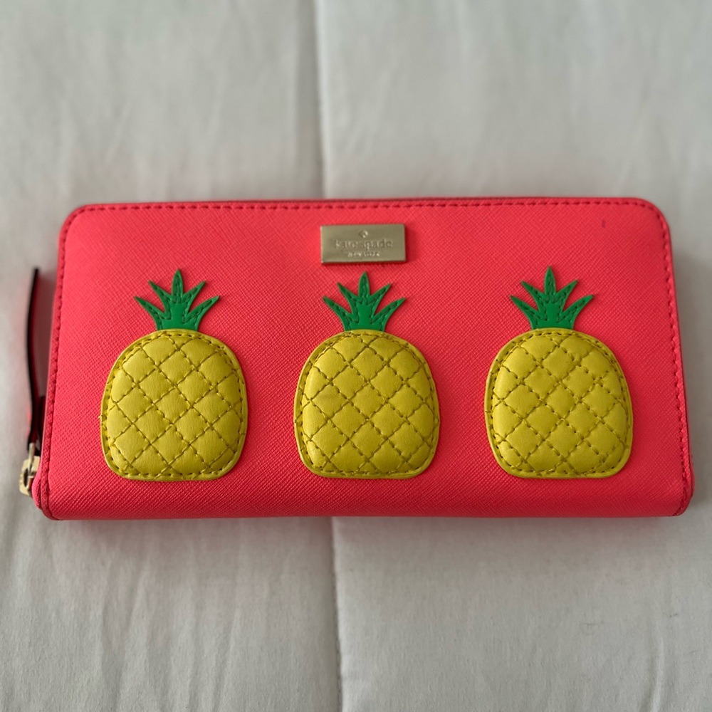 *EUC* Kate Spade How Refreshing Neda Pineapple Wallet